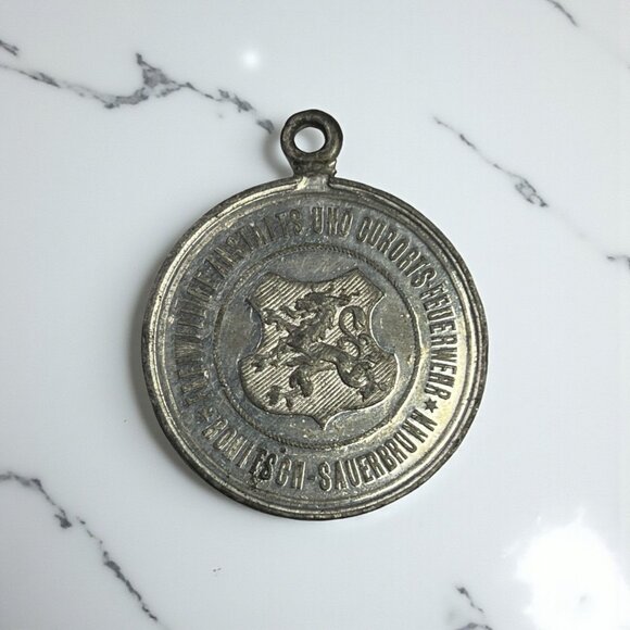 Antique German 1882 Commemorative Medal/Pendant - Picture 1 of 4